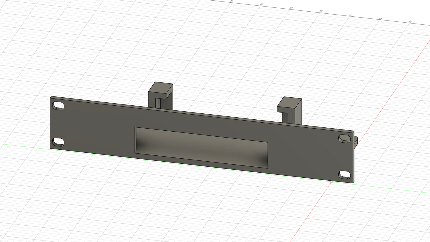 Rackmount Panel für Ubiquiti EdgeRouter X 10"