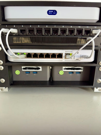 Rackmount Panel für  GMKtec NucBox G3 Plus – 10" Version