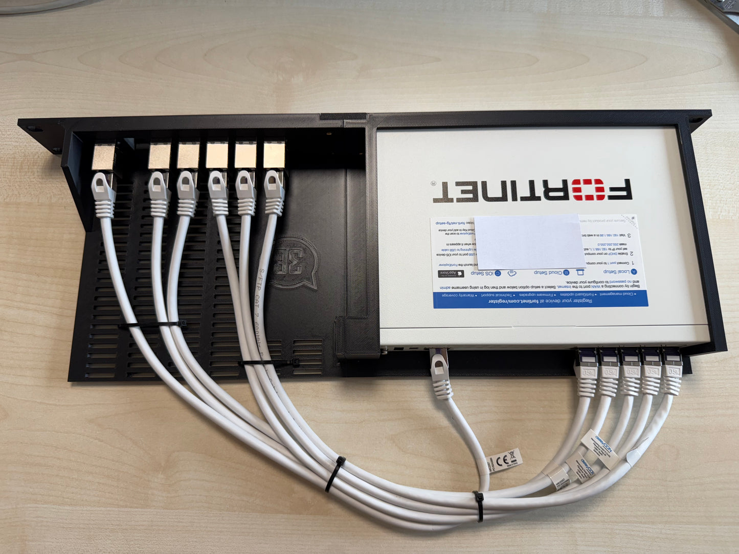 Rackmount Panel für Fortinet FortiGate 40F – 19" Version
