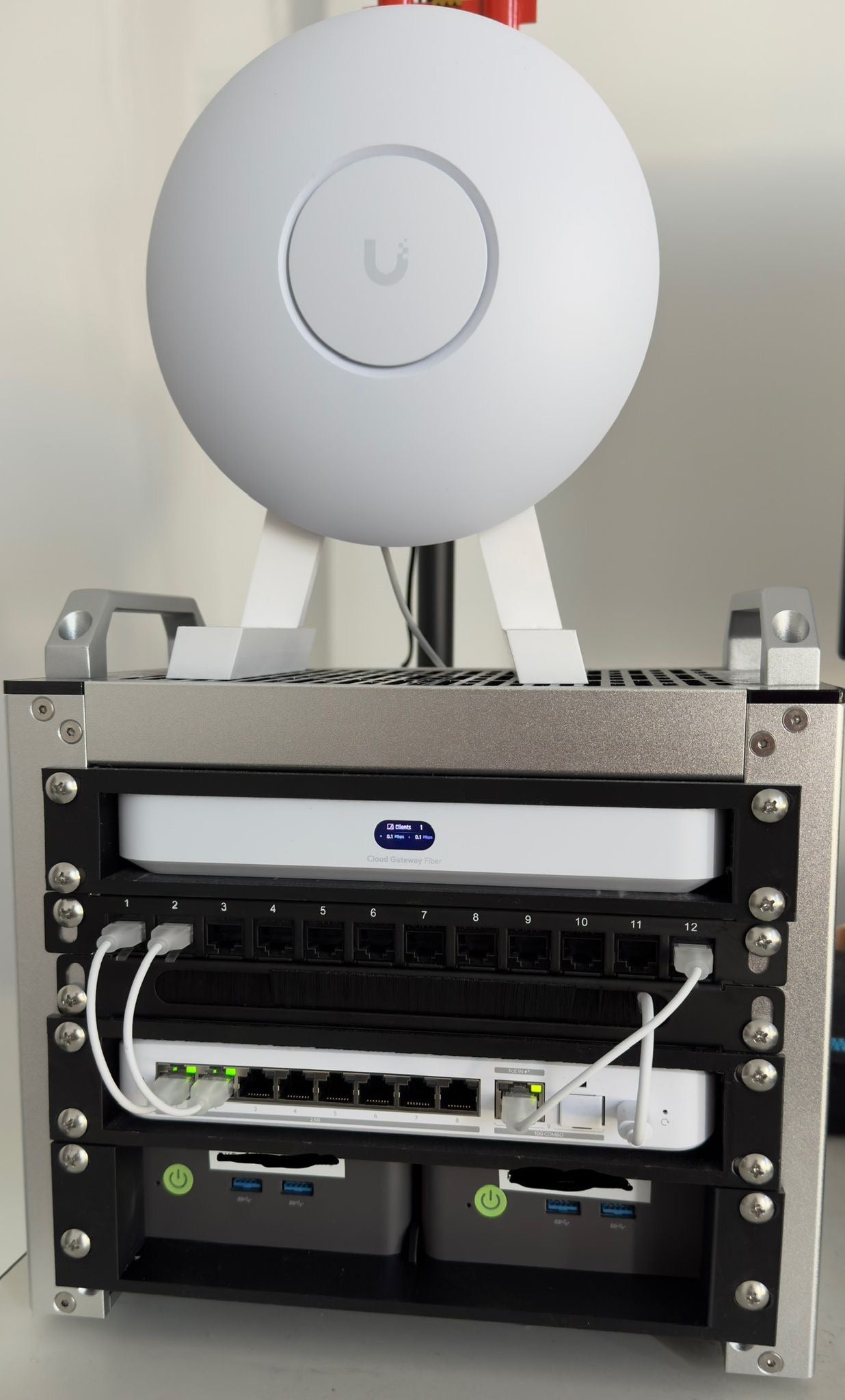 Rackmount Panel für Unifi USW-Flex-2.5G-8 – 10" Version