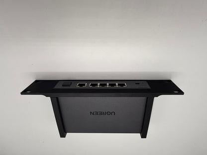 10-Zoll Rackmount Panel für Ugreen UM106X 2.5G Switch | Halterung für Netzwerk Switch | PETG Mount Bracket Rack 10"