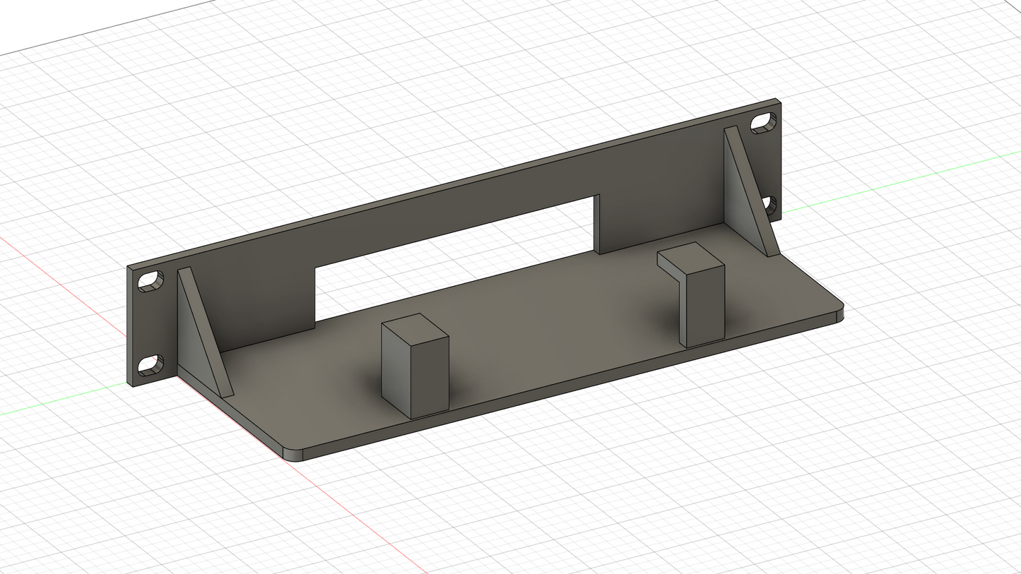 Rackmount Panel für Ubiquiti EdgeRouter X 10"