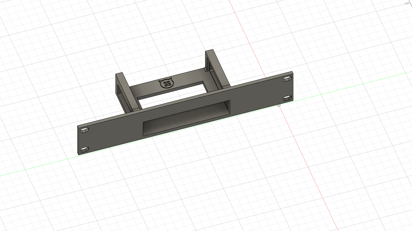 10-Zoll Rackmount Panel für GL.iNet KVM gl-rm1pe | Halterung für Netzwerk Switch | PETG Mount Bracket Rack 10"