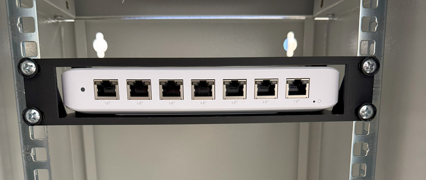 10" Rackmount Panel für Unifi USW-Ultra | PETG 10 19 Zoll Zoll Rack Adapter | Halterung für Ubiquiti UniFi Switch Ultra | 3D-Druck Rackmount 06